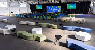 We had an incredible time at the VeChain Hive Summit! 

Our innovative furniture and design solutions brought the event to life with technology-integrated elements for a future-focused experience. Check out the sleek "Zeus Hexagon Charging Power Bank Ottoman" and BPS custom-fabricated hexagon backdrops. 🌿✨ 

#EventDesign #BlueprintStudios #TechIntegratedEvents #FutureEvents #TheHiveSummit #EventRentals